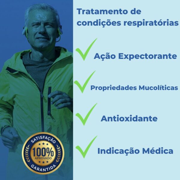 Acetilcisteína - Respiração e Saúde Pulmonar