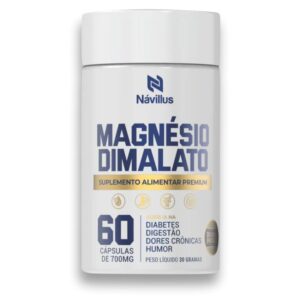 Magnésio Dimalato 60 caps - Energia Muscular e Saúde Cardíaca