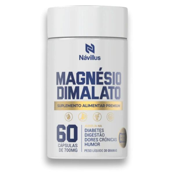 Magnésio Dimalato - Energia Muscular e Saúde Cardíaca 60