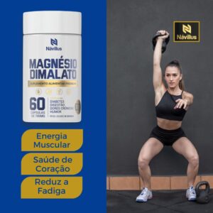 Magnésio Dimalato - Energia Muscular e Saúde Cardíaca 60