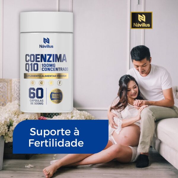 Coenzima Q10 100mg Ultra Concentrado 60 caps, ajuda no foco, Cognição, cérebro e Energia